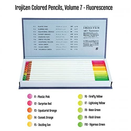 Tombow 51527 Irojiten Colored Pencil Dictionary Set, Seascape, Set of 30. Beautifully Crafted Wax-Based Colored Pencils with Enamel Finish