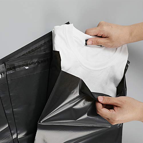 100PCS Courier Bags Self Adhesive Seal Plastic Pouch Black Envelope Mailing Bags (100PCS 40X60CM)