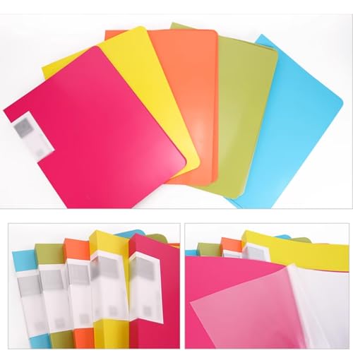 VRFTGHYJU Pack of 2 A3 60 Pocket Display Folders for Document Presentation Multicolor(Pink)