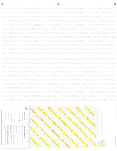 3000 Blue- Scallop Laser Check Stock, (Check at Bottom) Blank Laser Checks, Laser Check, Bank Checks, Business Checks, or Personal Checks