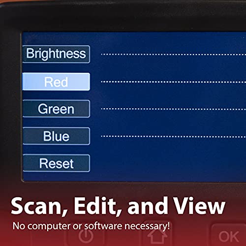 Magnasonic All-in-One 24MP Film Scanner with Large 5" Display & HDMI, Converts 35mm/126/110/Super 8 Film & 135/126/110 Slides into Digital Photos, with Bonus 32GB SD Card (FS71)