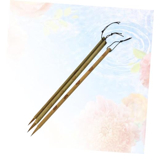 Chinese Caligraphy Brush, 3pcs Ink Writing Brush Watercolor Brush Chinese Painting Retro Brush for Calligraphy Brush Painter Brush Drawing Paint Brush Chinese Calligraphy Brush Pen School Supplies