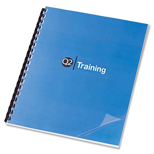 GBC 2000041 Clear View Presentation Binding System Cover, 11 x 8-1/2, Clear (Box of 100)