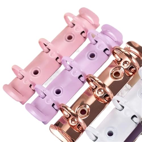 A6 Binder Rings 10PCS Detachable Metal Spiral Rings Binder Clip DIY A8 Paper Clips Diary Album Loose Leaf Ring Notebook Planner for Notebook(Green)