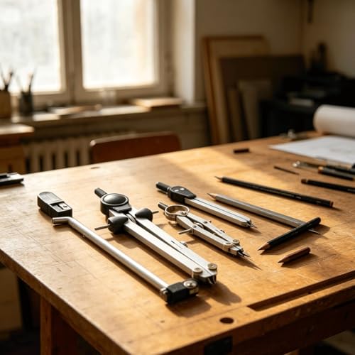 HYffUUOP Professional Drafting Compass Set Metal Compass for Geometry Engineering Drawing Tools with Extension Beam Dividers Math Compass