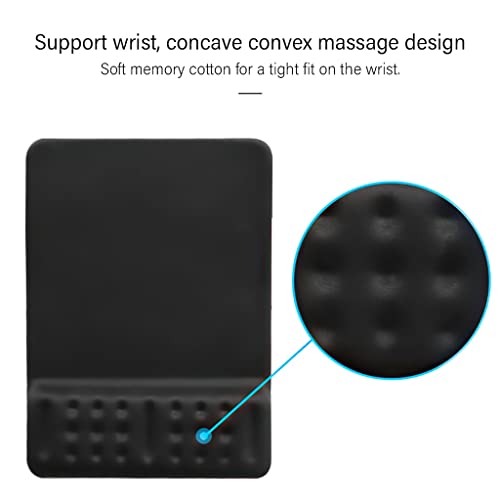 HBJWOV Pad Memory Cotton Wrist Pad Keyboard Pads Ergonomic Design Non Slip for Office Home PC Laptop Portable