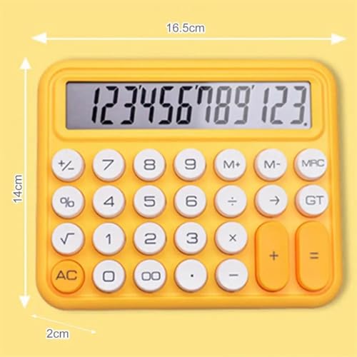 VZDUYHJ 12-bit Mechanicals Calculatosr Withs LCD Displays Lsargse Circulars Buttons Keys