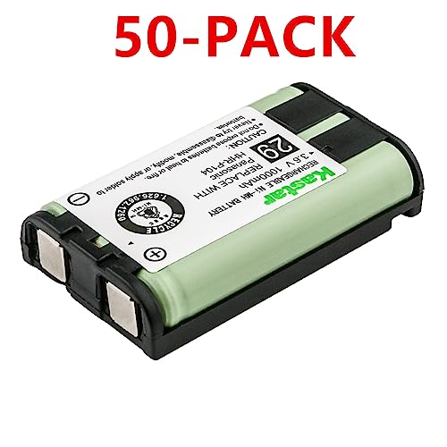 Kastar 50-Pack Type 29 Battery Replacement for Panasonic HHR-P104 HHR-P104A 23968 439024 439025 KX-TG2302 KX-TG230 KX-TG2312 KX-TG2355W KX-TG2356 KX-TG2357 KX-TG2382B KX-TG2386B KX-TG2388B KX-TG2396