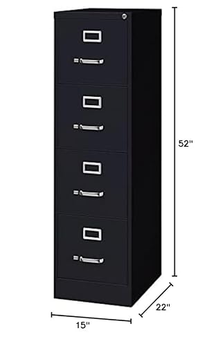 Scranton & Co 2 Piece Filing Cabinet and File Caddy Set in Black