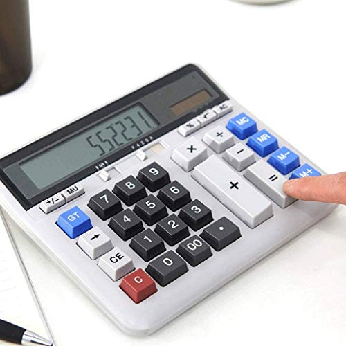 12 Digit Battery Powered Handheld Electronic Business Mini Solar Basic Desktop Desk Calculators with Large LCD Display