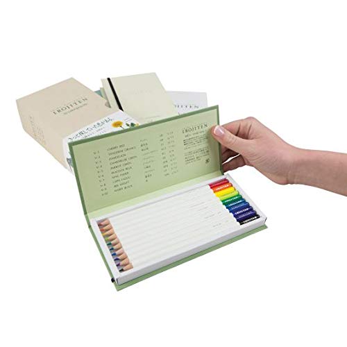 Tombow 51525 Irojiten Colored Pencil Dictionary Set, Rainforest, Set of 30. Beautifully Crafted Wax-Based Colored Pencils with Enamel Finish