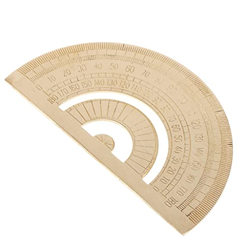 TEOYETTSF Building Brass Protractor Ruler Angle Measure Tool Super Carpenter Clear Ruler