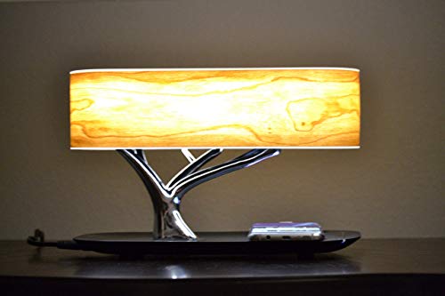 SBOTLIGHT Bedside Tree Lamp with Bluetooth Speaker and Wireless Charger Desk Tree of Life lamp Sleep Mode Stepless Dimming LED Night Light QI Charging Phones Wireless Charge