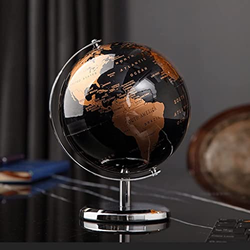 JDXQBLD Practical Globe Learning Educational Globe Rotating Vintage Geographic Globes Black Sea World Globes 5.5 Inch for Explore The World's Beautifully Decor，5.5in Medium a