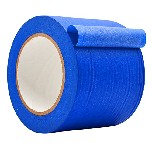 WOD Colored Masking Tape, Blue, 12 inch x 60 yds. Colorful Teacher Painters Tape for Fun DIY Art & Crafts, Lab Labeling, Writable & Classroom Decorations