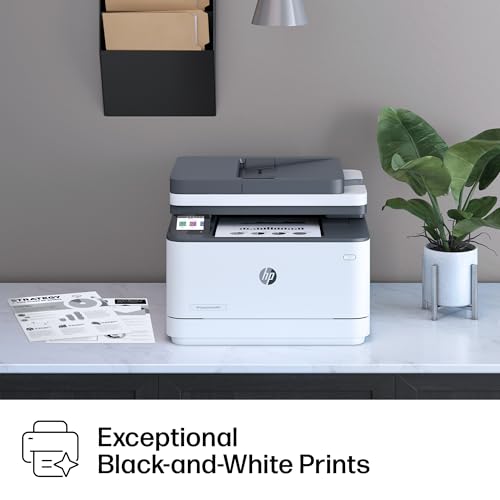 HP LaserJet Pro MFP 3101fdw Wireless Black & White All-in-One Laser Printer, Scanner, Copier, Fax, Best-for-Office (3G628F)