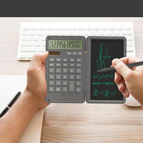 ZHIQISHI Scientific Calculator Calculators Desktop Calculator， Calculator with Handwritten Tablet Flip Portable Notepad Office Silent Learning