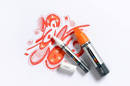 LYRA Graduate Mark All Multisurfaces Permanent Marker, 2mm Round Tip, 8 Assorted colours, Ideal for Students and Schools