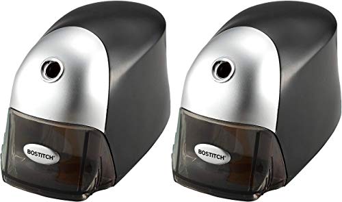 Bostitch QuietSharp Executive Electric Pencil Sharpener, Black (EPS8HD-BLK) 2 Pack