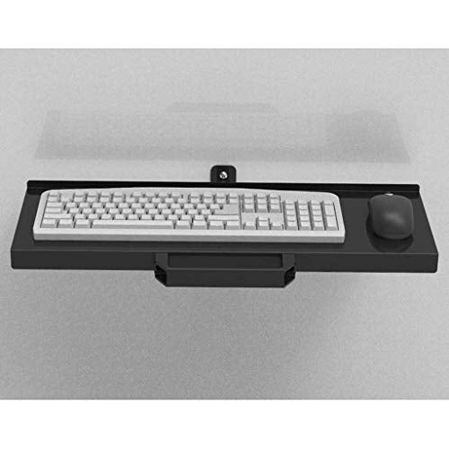 AUGUSE Keyboard Tray Drawer, Keyboard Platform Tray Wall-Mounted Keyboard Stand Display Computer Keyboard Mouse Bracket Wall Mount Keyboard Rack Telescopic Foldable