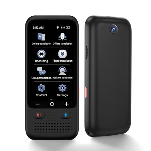 Language Translator ravel Business LearningDevice, Upgraded ChatGpt AI Translator No WiFi Needed, 150+ Languages Two Way Real-Time Voice Translation, Offline&Recording&Photo Translation for T