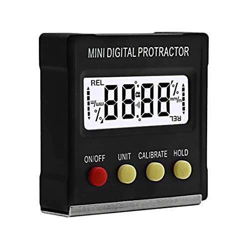 UOHLCX HBJWOV 360 Degree Mini Digital Protractor Inclinometer Electronic Level Box Base Measuring Tools