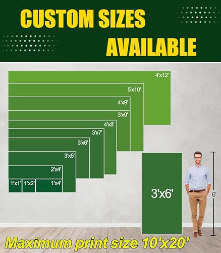 Custom Banner 2ft x 4ft Vinyl Banner Custom Backdrop - Full Color 13 Oz Sign - Personalized Banners with High-Resolution Images, Text