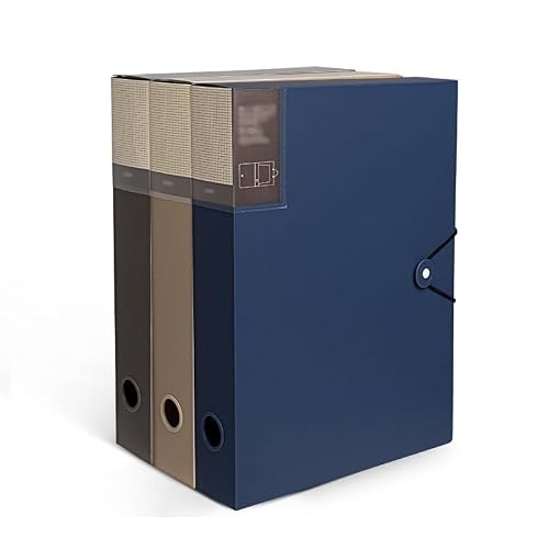 Filing Envelopes 3 Pcs Thickened File Box Large Capacity A4 Folder with Rope Buckle Information File Organizer for Office, School, Hospitals Plastic Folders(Multi-Colored)