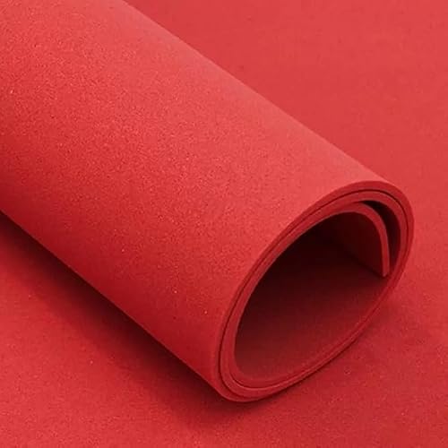 EVA Foam Sheets Crafts, EVA Foam Board 1000x2000mm 1-5mm Thick Multicolor For Cosplay And DIY Craft(Red,Thick 3mm)