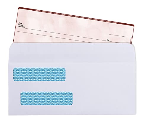 Aimoh#8 Security Envelopes Business Envelopes Double Window Flip&Seal 2500