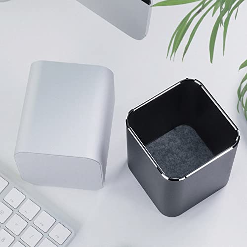 Drawer Organizers Metal Pencil Pen Holder Desk Aluminum Supplies Organizer and Cup Storage Stationary Sturdy (Color : Black Pencil Holder) (Black pencil holder)