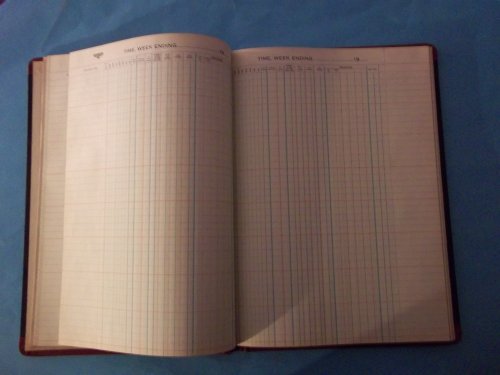 National Cut Leaf Payroll Book 57-570 Wage Hour Withholding Tax Social Security