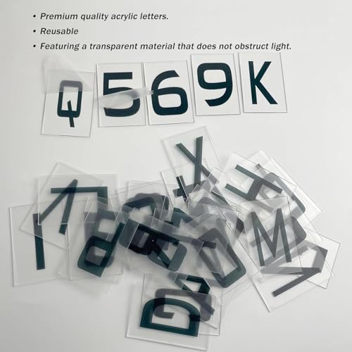 LED Letter Bottle Presenter, VIP Bottle Service Sign, Acrylic Handheld Light Box with Interchangeable Alphabet Kits for VIP Service, Birthday & Celebration Shows