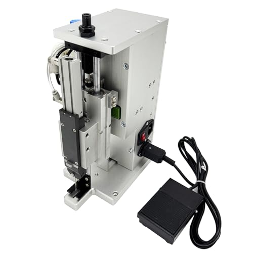 WYDDDARY Pneumatic Tagging Machine for Socks Towels Garments, 0.2"-1.7" Compatible Tag Pin, 0.5-0.8 Mpa Single Needle Glue Nail Hang Tag Labeling Machine AC110V-220V