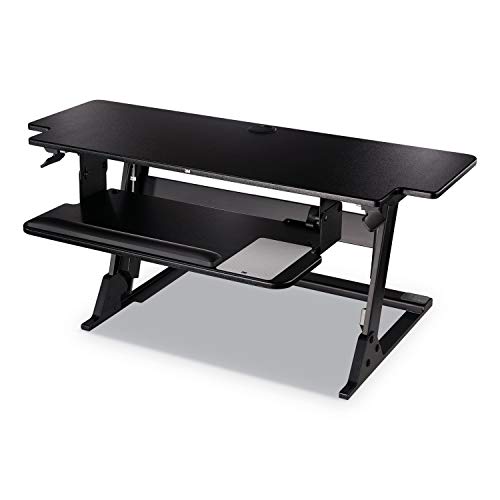 3M Precision Standing Desk, 42" X 23.2" X 6.2" to 20", Black