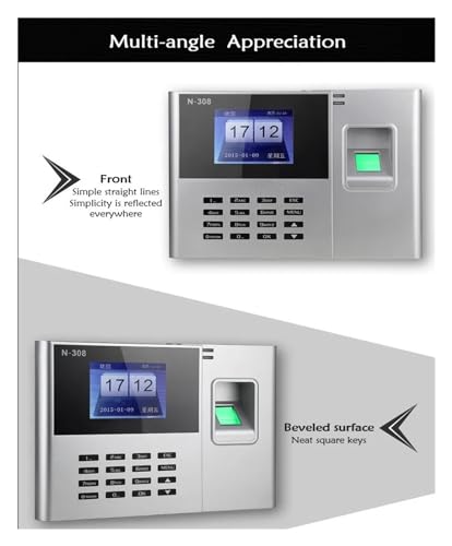 Time Clock N-308 Fingerprint Time Attendance Machine Fingerprint Sign-in Machine Software Automatic Report
