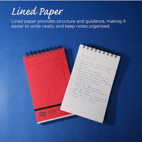 Clairefontaine 'Europa' Wirebound Major Pad, 20.7 x 12.7 cm, Lined, 300 Pages - Assorted Colours (Pack of 10)