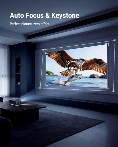 [Bundled with Google TV Stick] Smart Projector with WiFi and Bluetooth