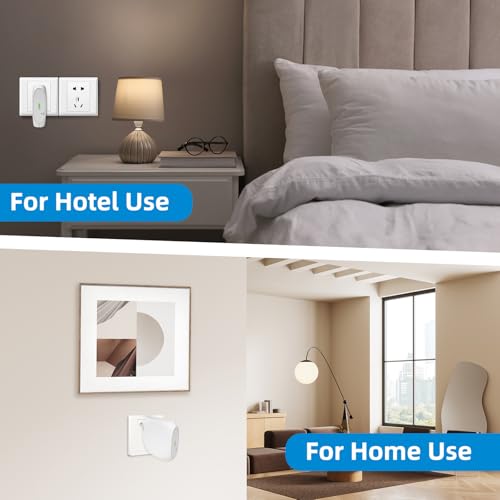 FLYINGVOICE FTA1101, Analog Telephone Adapter - Foldable & Detachable US Plug, Work as Travel Wi-Fi Router Through AP Mode, Mini Portable VoIP Adapter for SMEs, SOHO, Hotel