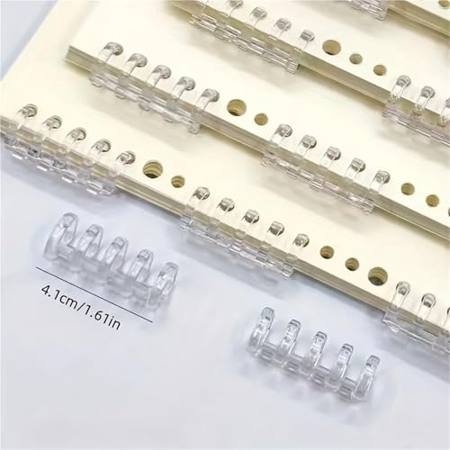 5-Ring Binder Mechanism Pack Of 50 Plastic Round Comb Snap Rings Binding Spines