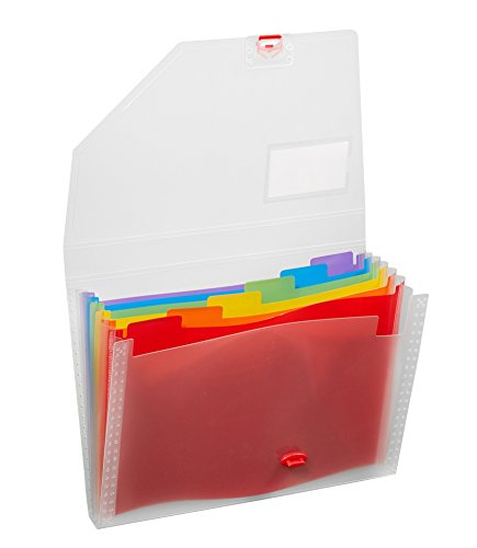 Snopake 15767 Expanding Organiser File - Rainbow