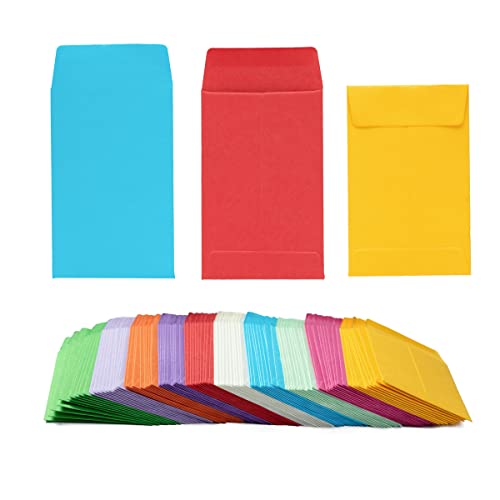 1000 Pieces Colorful Small Coin Envelopes for Seed, 2.25×3.5 inch