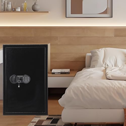 Garvee Secure Wall Paint - Heavy Duty Steel, Fireproof & Waterproof - Double Key and Digital Lock - Ideal for Money, Jewellery, Documents, Passports - Size FD-2535HC 600×380×310mm