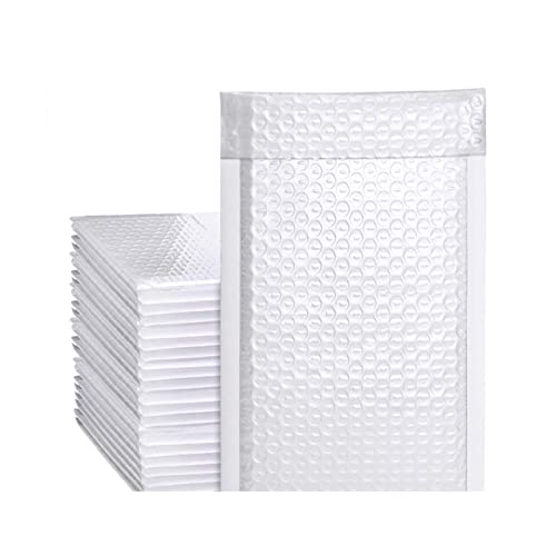 Sxzqjybb Padded envelopes,Bubble envelopes, 10 Pieces of Mailing Foam Cushion Envelopes for Mailing(White,11 * 15cm)
