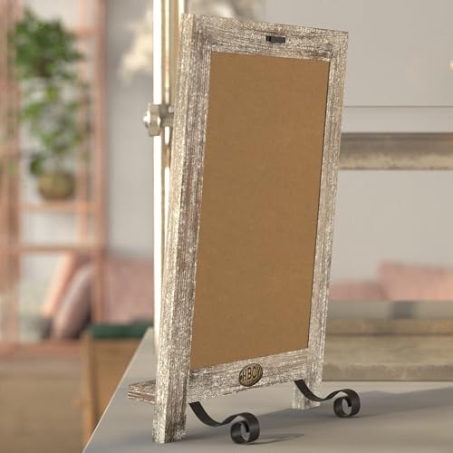 Flash Furniture 9.5x14 Tabletop Magnetic Chalkboard, Weathered, 10-Pack