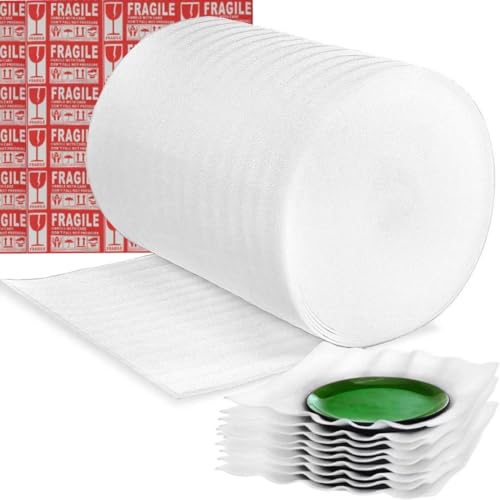 Parts3A Moving Supplies, Foam Wrap Roll 16" Wide x 160' Length