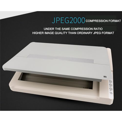 HD Color A3 Flatbed Scanner, 1200 DPI Resolution Large Format Flatbed Scanner, OCR Text Recognition/Scan Multi-Page PDF Directly, for School Office Home