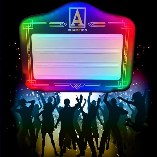 Bottle Service Sign，Bottle Presenter for Night Club,Color Letter Billboard,Light Box with Interchangeable Letters,Billboard Board Atmosphere Props for Bar and Club