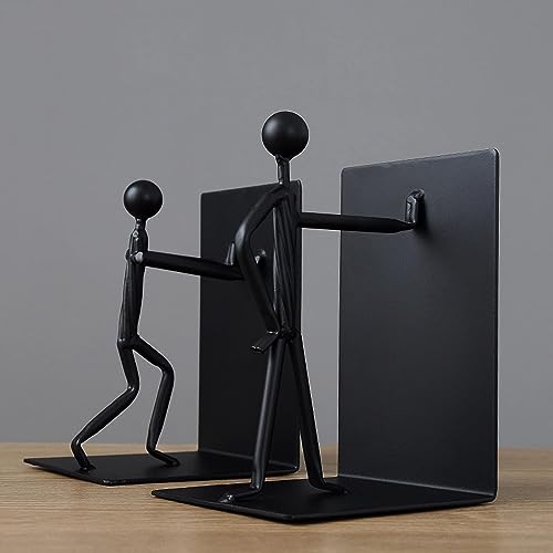 Peynir 2pcs Bookends Book Ends for Office Bookends Shelves Bookend Book Ends Heavy Books Metal Bookend Supports Decorative Bookends Book Stopper