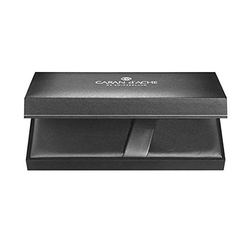 Caran d' Ache Chevron Ecridor Rhodium Ballpoint Pen Chevron Silver, Large Engraving Space (0890.296)